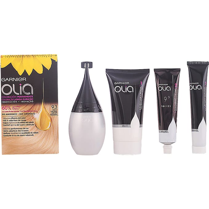 Olia Permanente Kleuring #9,3 Zeer Licht Goudblond Set 4 stuks