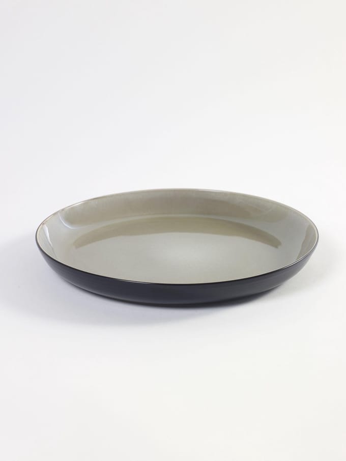 SCHAAL LARGE D29 H3,5 VIOLETGRIJS/ZWART
