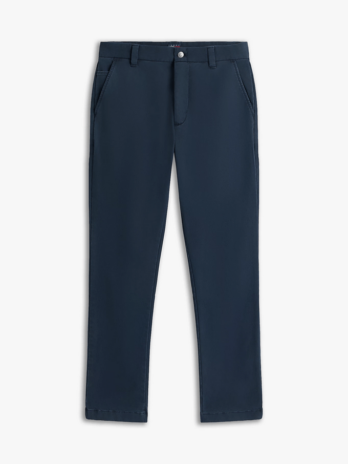 broek chino man donker blauw