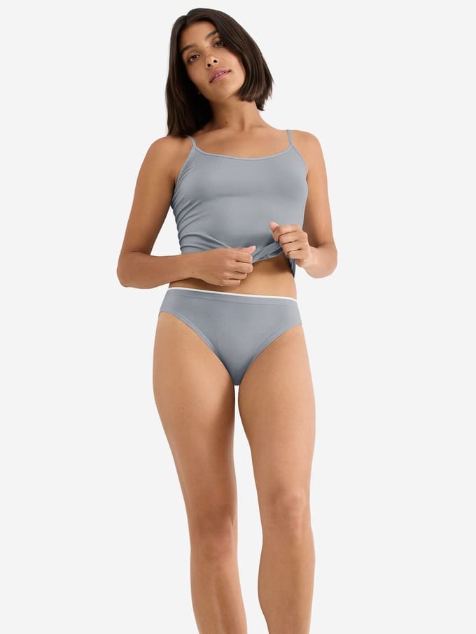 Sloggi Women GO Sense High leg (2-pack) - dames slip - grijs