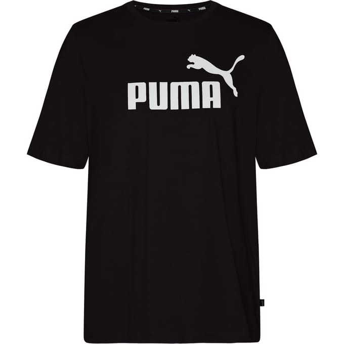 PUMA ESS Logo Tee Heren T-shirt - Zwart - Maat S