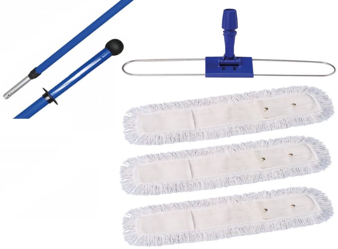 MAUS Zwabber set professioneel – 80 cm - 3 zwabberhoezen