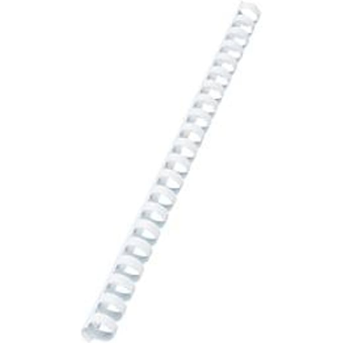 GBC® inbindruggen, plastic, Ø 25 mm, 50 st., wit