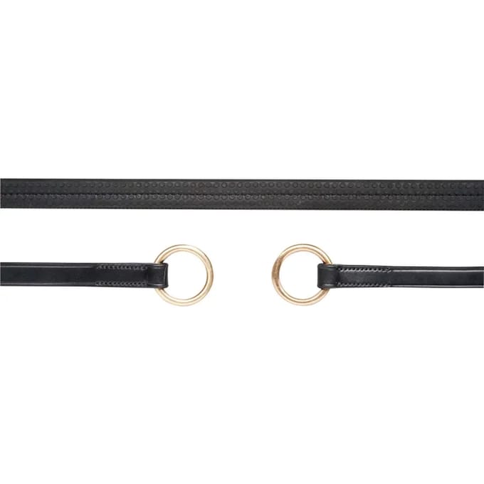 Rubber teugels met ring voor paard Schockemöehle