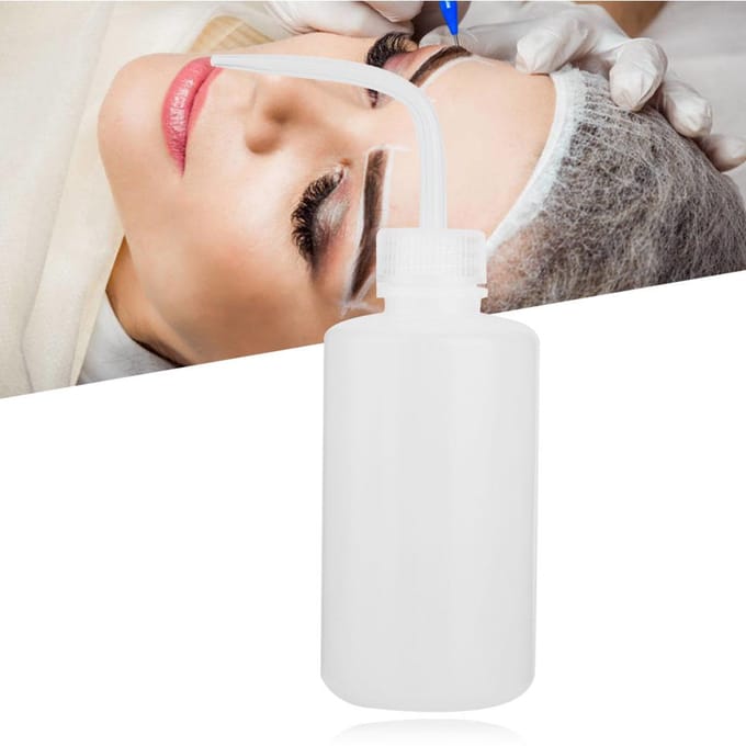 Knijpflessen Tattoo Wasfles Spoelwater Diffuser Tattoo Gereedschap 250ml 500ml white