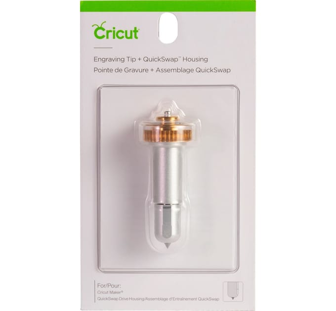 Cricut werktuig "Quickswap Tool -  Engraving Tip", graveertip  - met mesbehuizing/houder