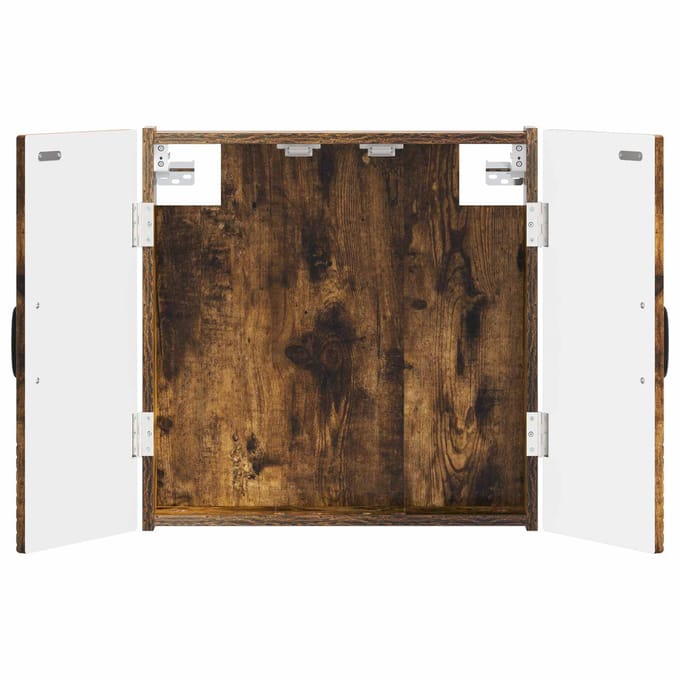 vidaXL - Dartbord - Kabinet - HAARLEM - Gerookt - eiken - 52,5 - x - 10,5 - x - 53,5 - cm