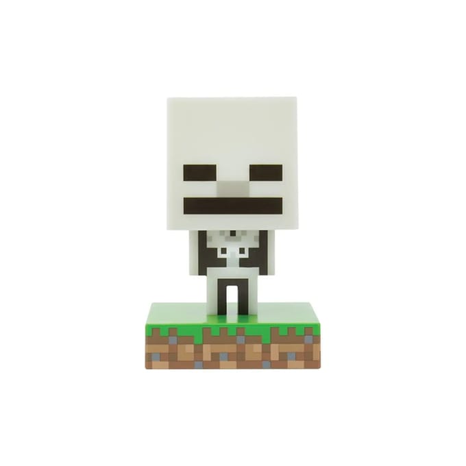 Minecraft - Skeleton Icon Lamp - Tafellamp - Nachtlamp - 10 cm