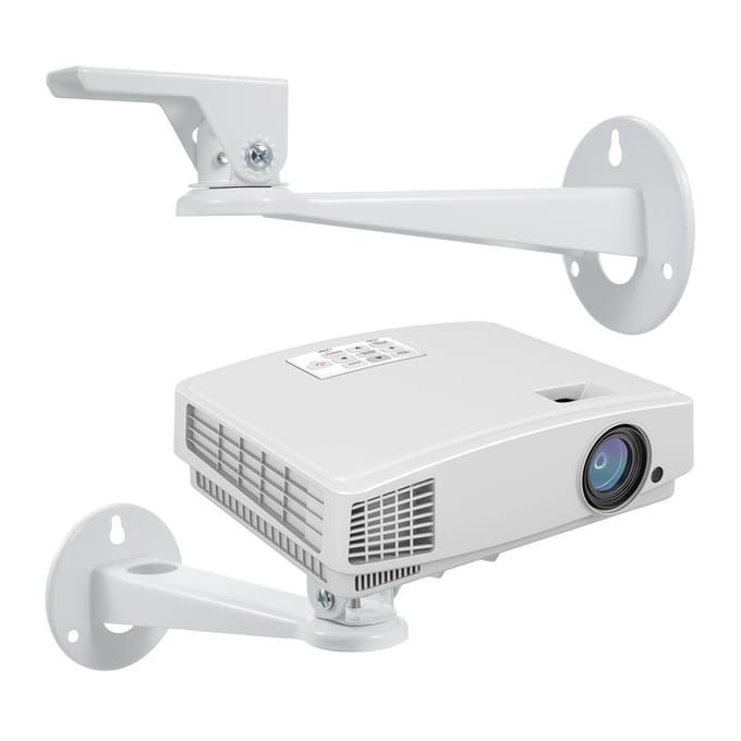Projector Muurbeugel Hoek Verstelbare Projector Muurbeugel voor Mini Projector Muur Projector Hanger met Max wit