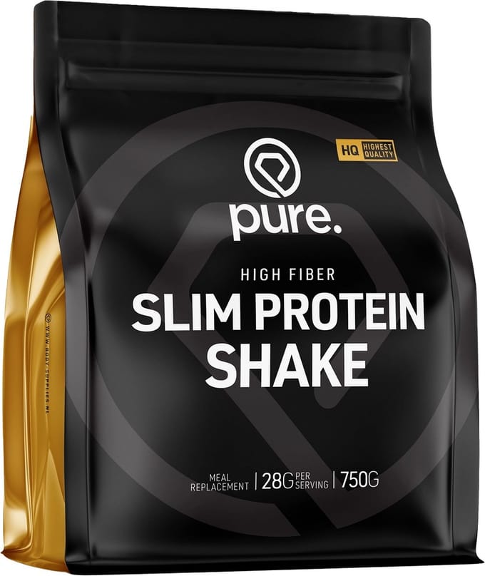 Pure. Slim Protein Shake - Aardbei - 2000g - eiwitshakes - vitamine C & vitamine B12 - magnesium - dieet shake