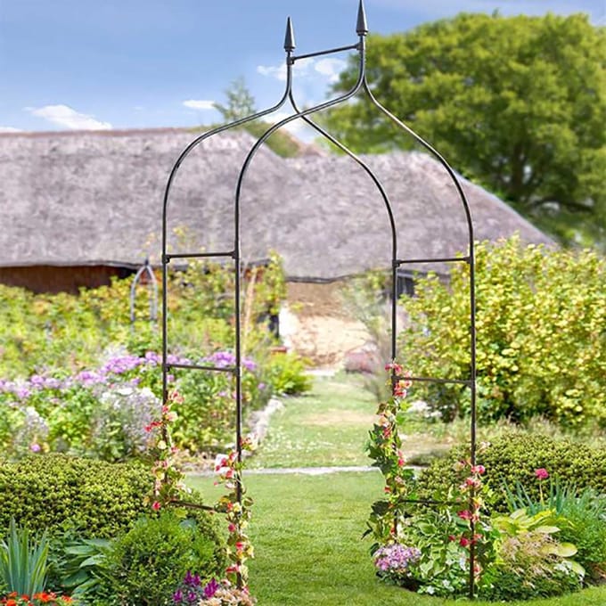 Smart Garden Products Gothic Rozenboog - Rond 295 x 140 cm - Metaal