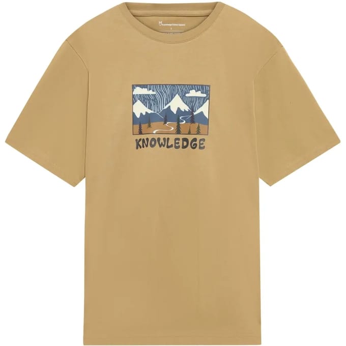 T-shirt met bedrukking voor Organic Cotton KnowledgeCotton Apparel