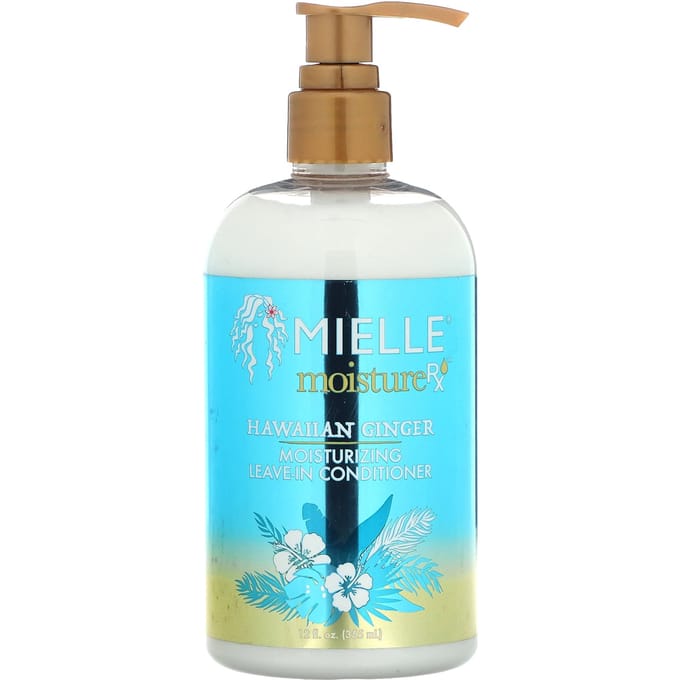 Mielle, Moisture RX, Moisturizing Leave-In Conditioner, Hawaiian Ginger, 12 fl oz (355 ml) blue