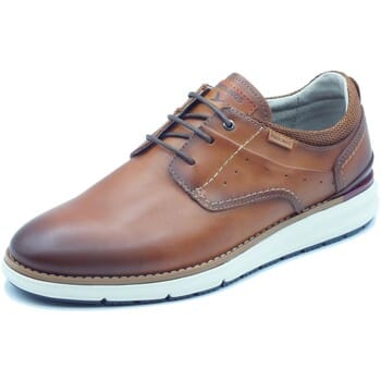Pikolinos Heren Bruine Leren Vetersneakers - Manacor