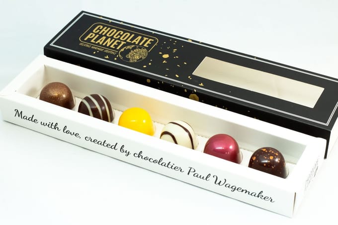 Chocolate Planet - Proeverij doosje bonbons 6 st.