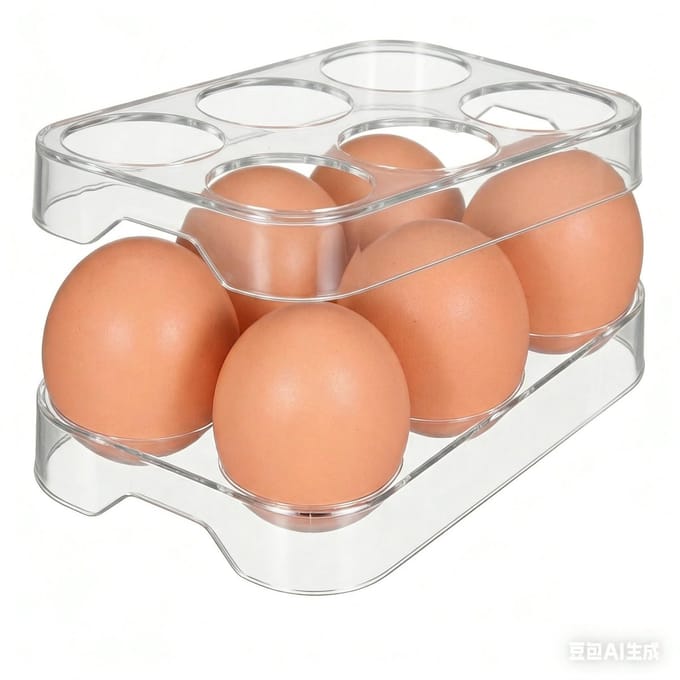 Dailygoods- Eierhouder Duurzaam - Eierdoos - Eierrek - Eiermand - Eierhouder Koelkast - 8 Roosters - Eiopslag