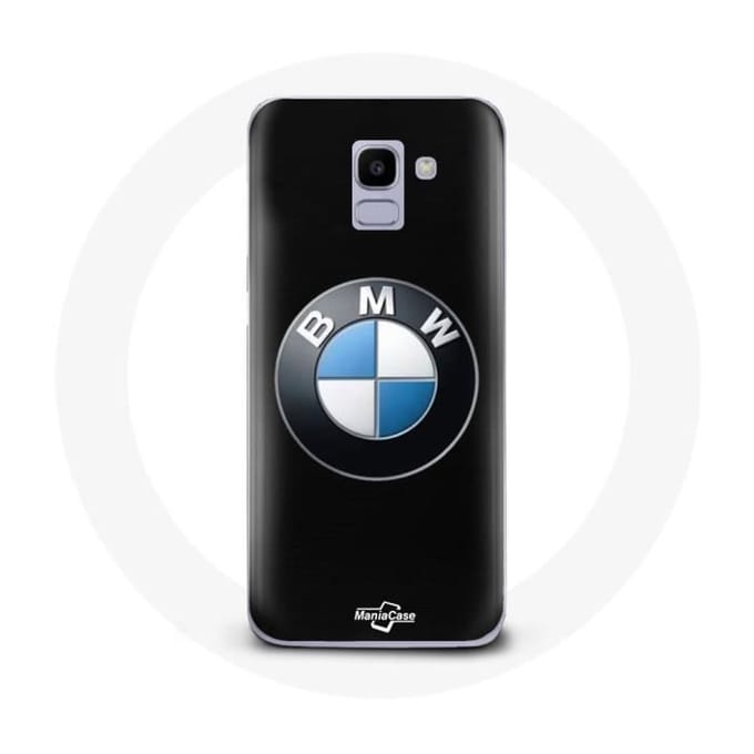 Hoesje - BMW - Samsung Galaxy J6 2018 - Flexibel - Zwart - Logo zwart