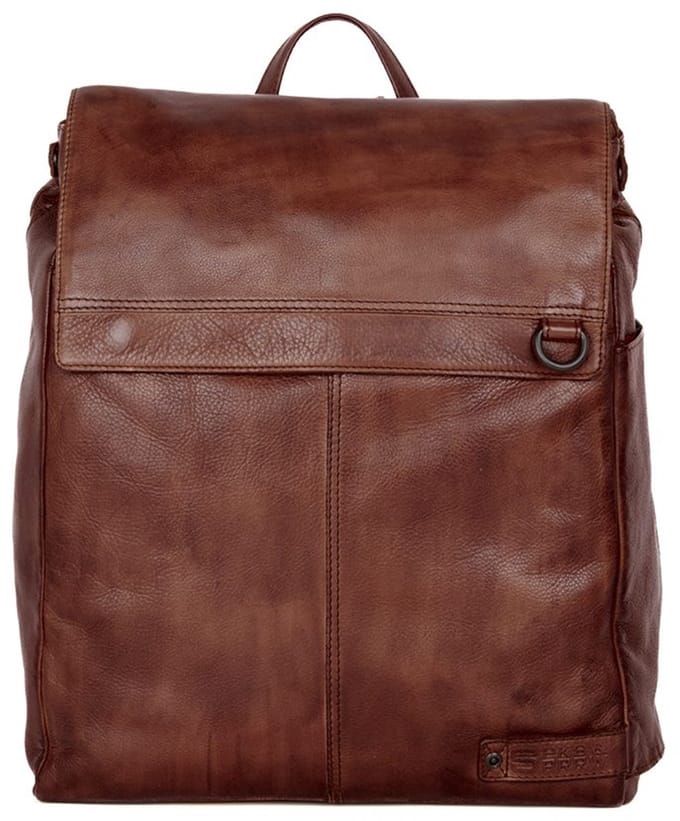 Leren Laptop Rugzak - 15.6 inch - Ted - Donkerbruin