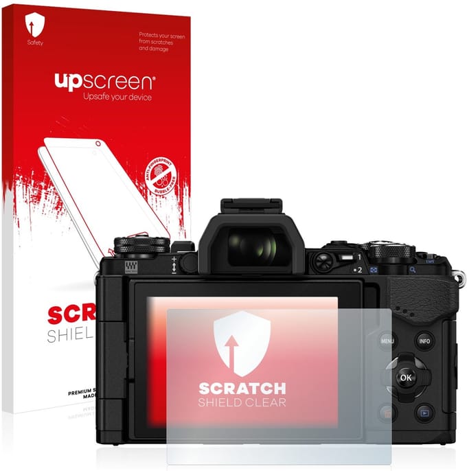 upscreen - Screenprotector voor Olympus OM-D E-M5 Mark II - Folie Beschermfolie transparant