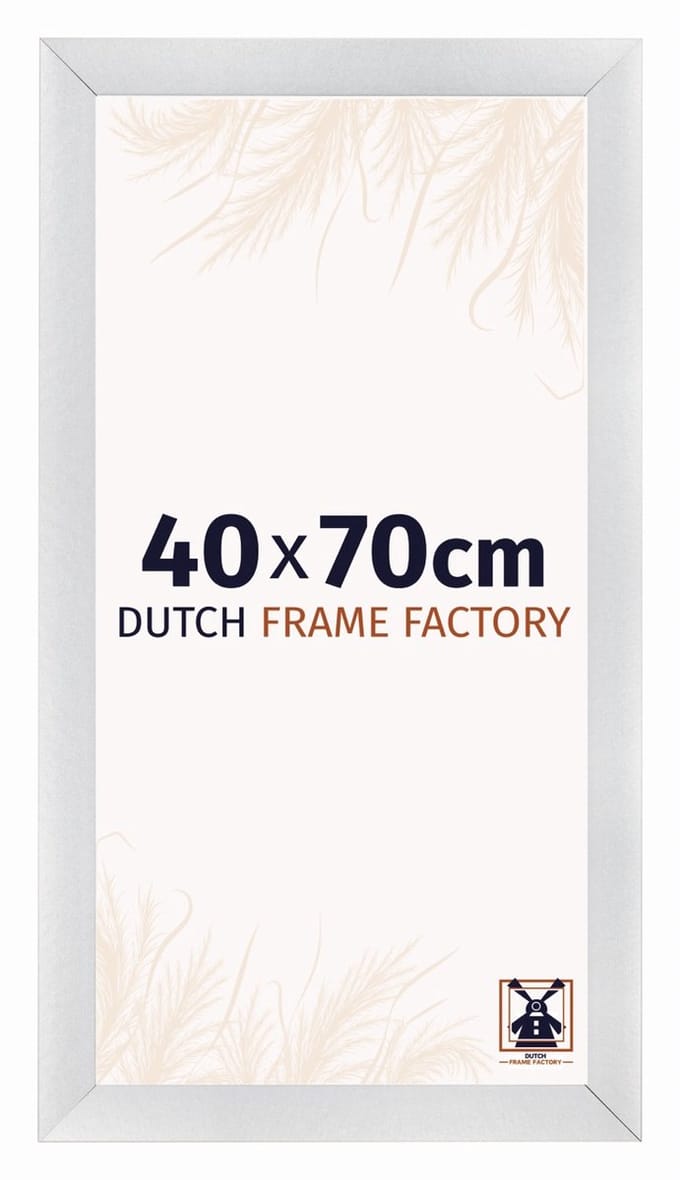 Fotolijst 40x70 cm - MDF - Zilver Mat - Praag