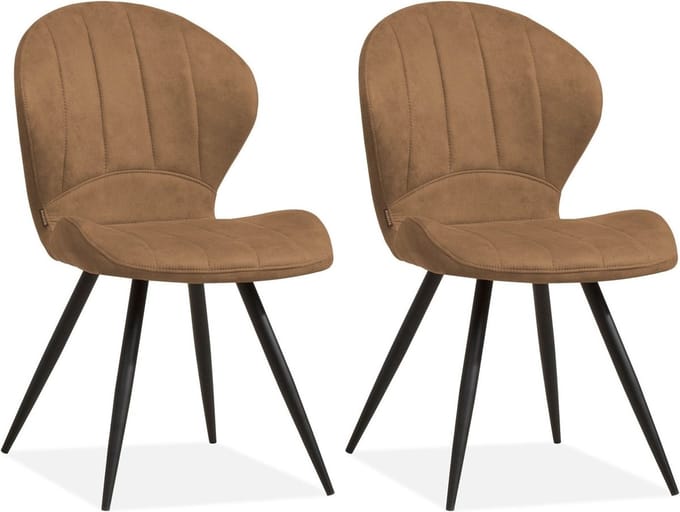 Eetkamerstoel Magic - Cognac (set van 2 stuks)