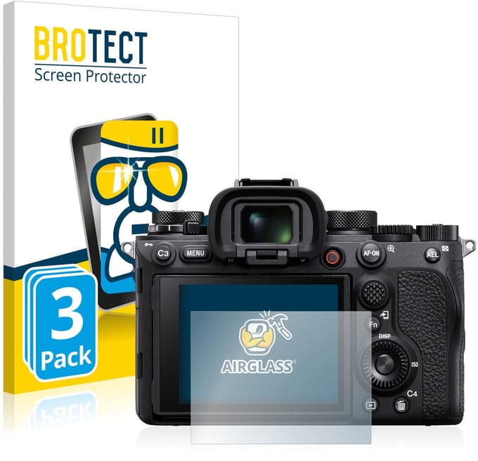 Screenprotector 3 Stuks voor Sony Alpha 1 Beschermglas transparant