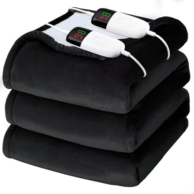 Extra Grote Elektrische Deken voor Queensize Bed met Dubbele Bediening en Timer