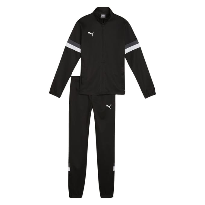 PUMA teamRISE Tracksuit Jr Unisex Trainingspak - Puma Black-Puma Black