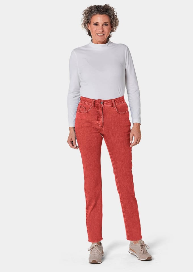 Corrigerende broek - terracotta - Gr. 265 van Goldner Fashion