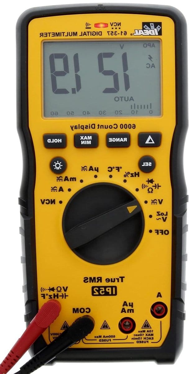 Digitale Multimeter - Hand Multimeter Test - Elektrische Metingen - Automatische Bereikkeuze - 6000 Tellingen - Grijs
