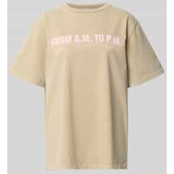 T-shirt met ronde hals model 'AM to PM'
