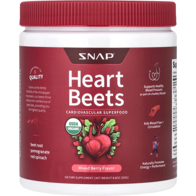 Snap Supplements, Heartbeat, Gemengde Bessen, 250 g (250 gram)