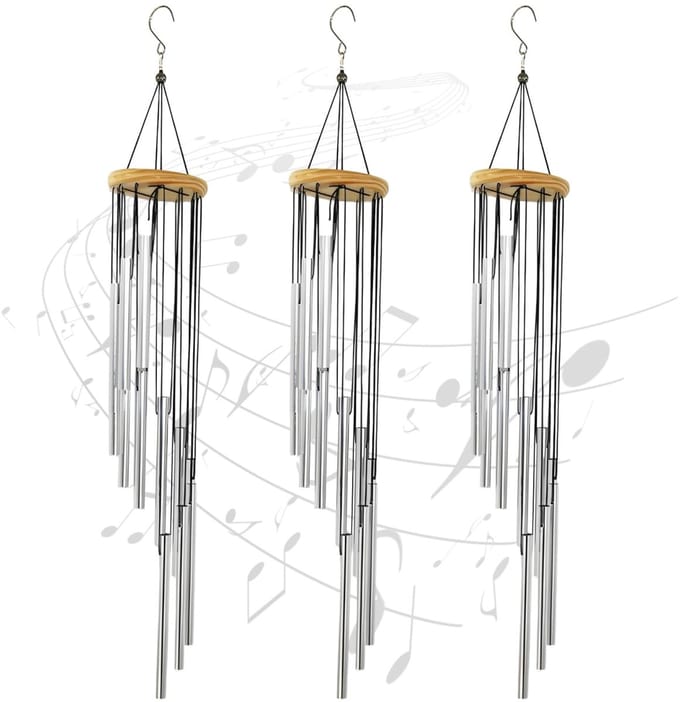 Dailygoods - 3 Stuks Windgong voor Buiten Hangend - Modern Design