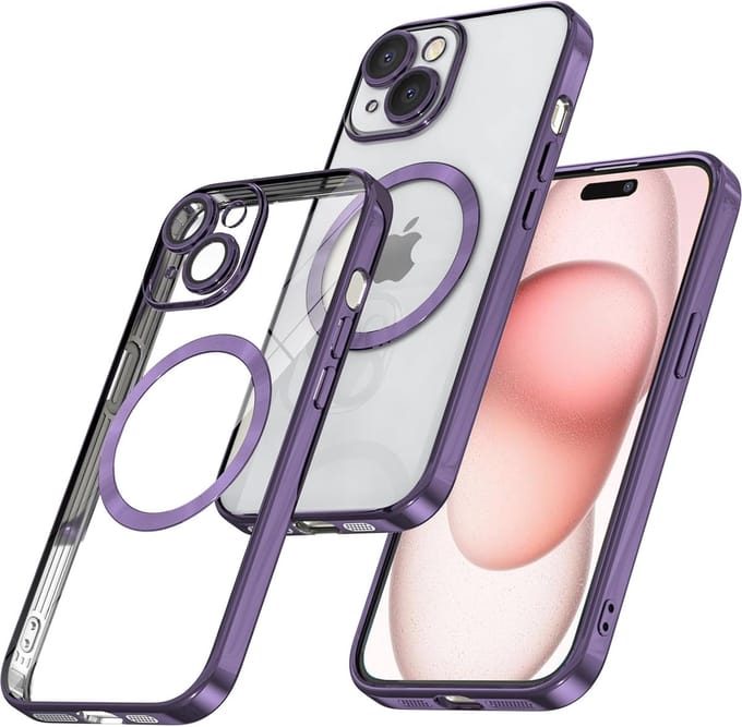 BixB hoesje geschikt voor iPhone 15 MagSafe siliconen Backcover - Pars