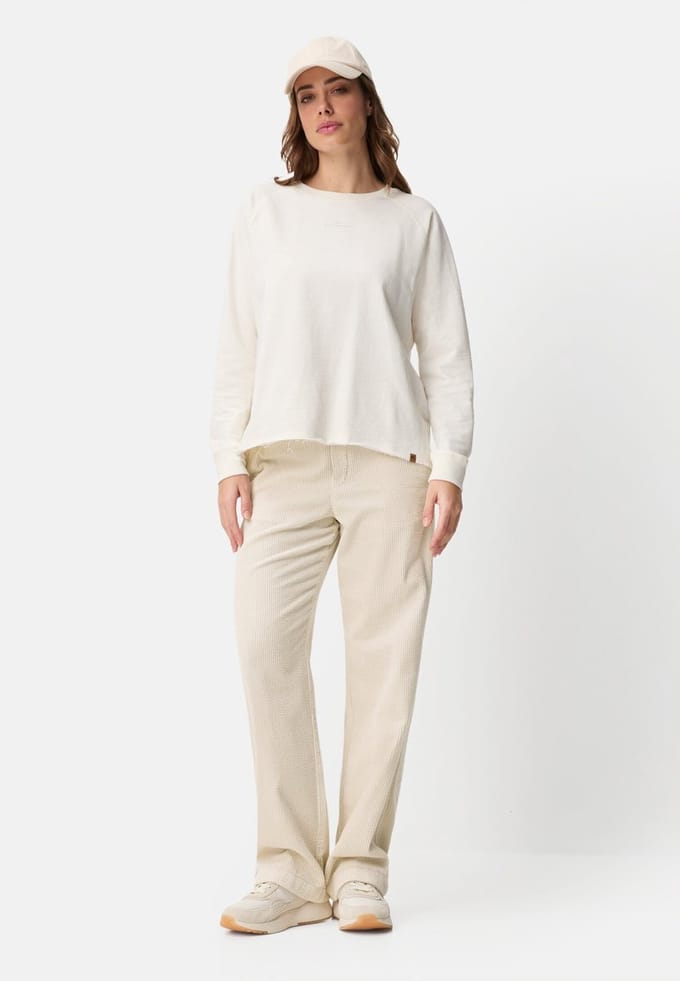 camel active Broek met trekkoord - Maat womenswear-25/32 - Parelwit