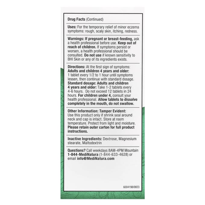 BHI, Huideczeem Verlichting Tabletten, 100 Tabletten