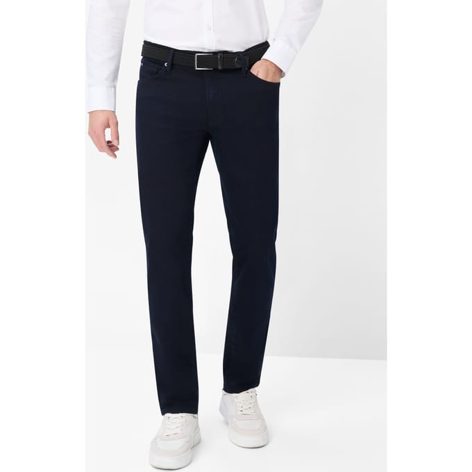 Brax Heren Jeans  Style CHUCK dark blue, denim donkerblauw, maat 36/38