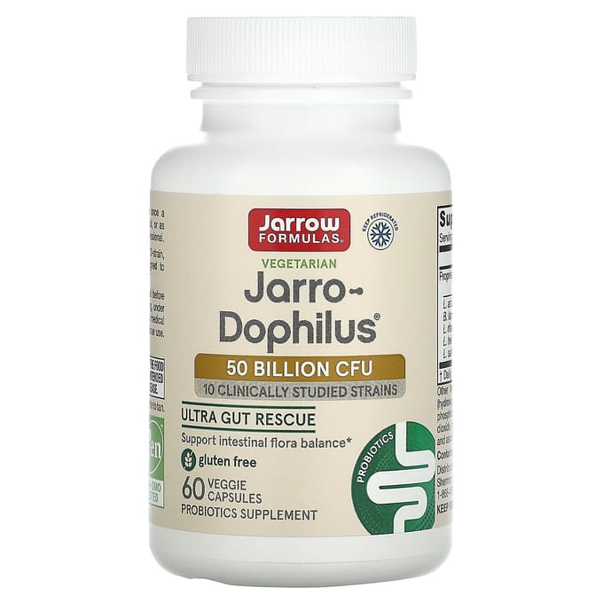 Jarrow Formulas, Jarro-Dophilus, 5 miljard KVE, 60 plantaardige capsules