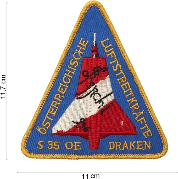 Embleem stof S35 OE draken