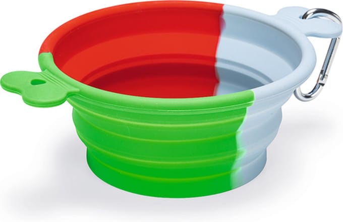 Beeztees Rua - Reisbak Hond - Silicone - Groen - 750 ml
