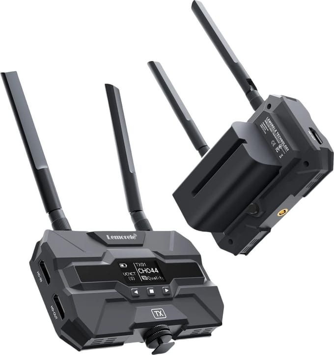 Lemorele R200 Wireless HDMI Transmitter & Receiver Kit - 1080P - 656ft Bereik - 80ms Latentie - OLED Display - Plug & Play
