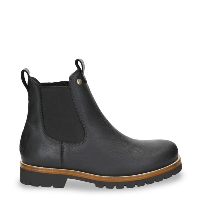 Panama Jack Heren Beny Igloo C1 Zwarte Waterdichte Leren Chelsea Boots