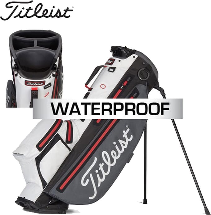 Titleist Players 4+ stadry stand bag grijs wit
