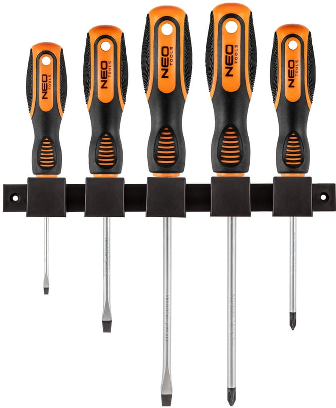 NEO - Schroevendraaierset - 5 Stuks - Magnetische Punt - Ergonomische Handgreep