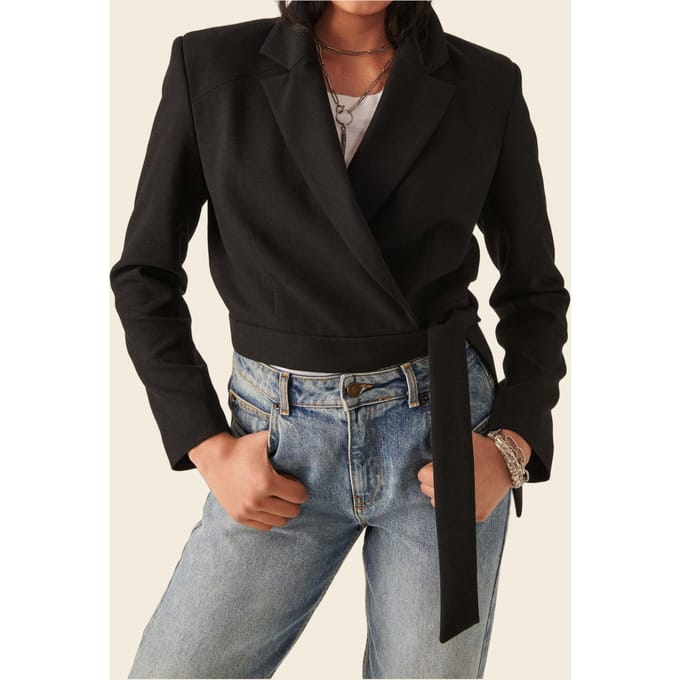 BA&SH Veste Esta Noir Taglia: L | Blazers Outlet | Donna