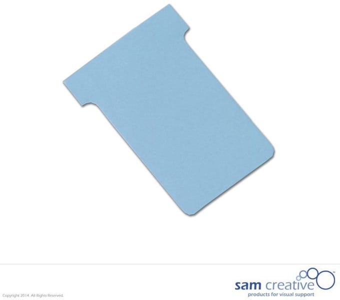 Sam Creative T-kaart Type 3 - Lichtblauw - 100 stuks - Planbord - Kaartplanner