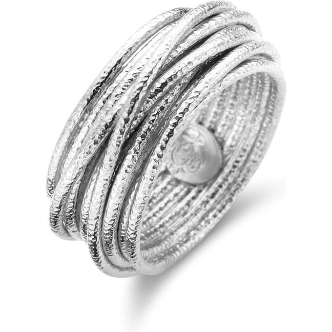 Casa Jewelry Ring Wikkel Satin - Zilver - Maat 17.25