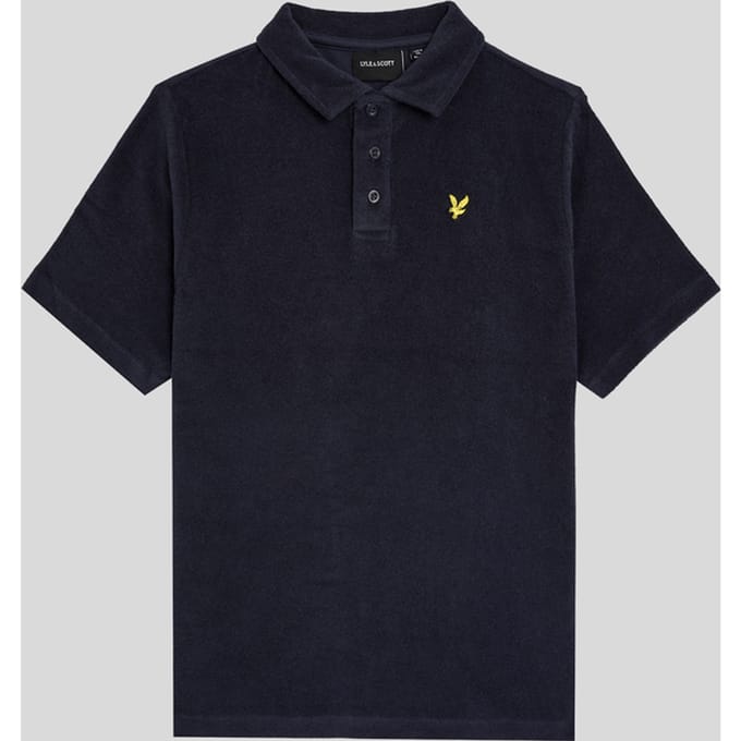 Towelling Polo Kinderen Dark Navy 14/15
