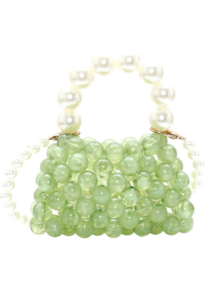 Mymo Handtas Dames Groen Wit
