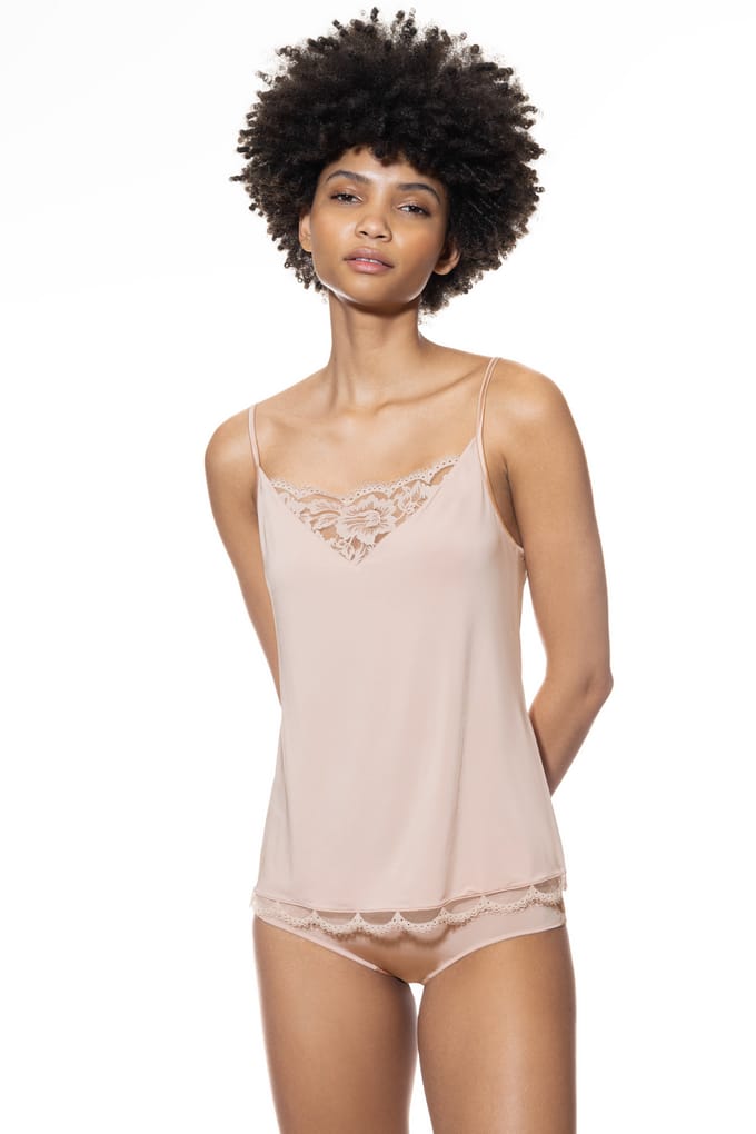 Regular fit top van viscosemix model 'Poetry'